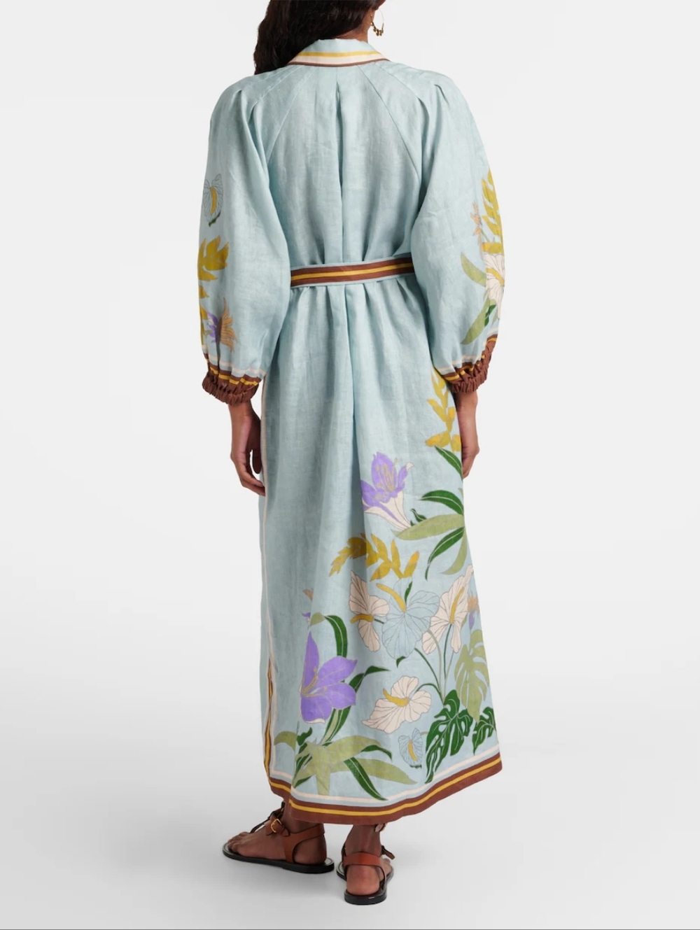 ALEMAIS Alfie Linen Midi Shirt Dress - Picture 2 of 15